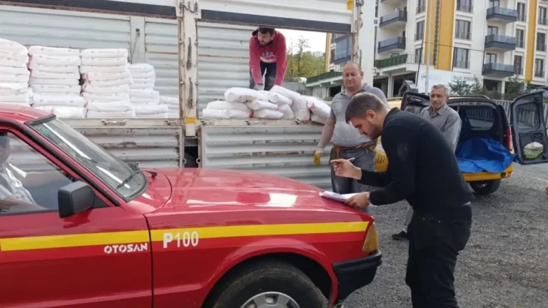 Giresun Eynesil’de Çiftçilere 27 Ton Tarım Kireci Tedarik Edildi