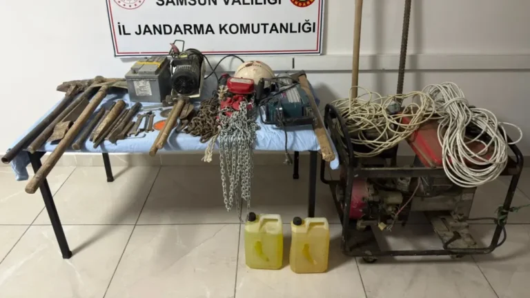 Samsun Alaçam’da İzinsiz Kazı Operasyonu: 4 Şüpheli Yakalandı