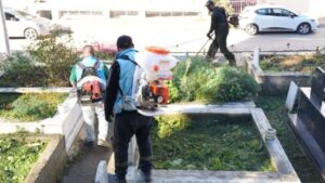 Giresun Mezarlıklarında Kapsamlı Temizlik ve Bakım Çalışmaları
