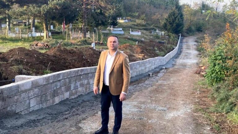 Görele Belediyesi Mezarlık Güvenliğini Artırdı: İstinat Duvarı Tamamlandı