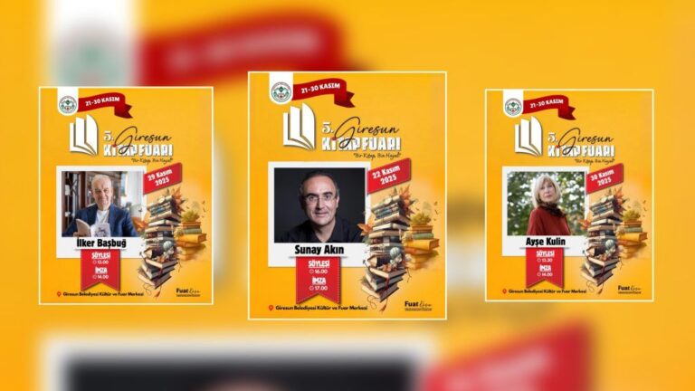 Giresun Kitap Fuarı Başlıyor: Ünlü Yazarlar Okurlarla Buluşuyor