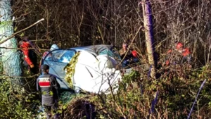 Giresun’da dereye uçan otomobildeki bekçi öldü