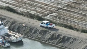 Kaçak kum şırlanı avcıları dronla yakalandı