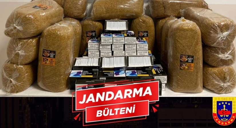 Giresun’da binlerce kaçak tütün ve sigara ele geçirildi