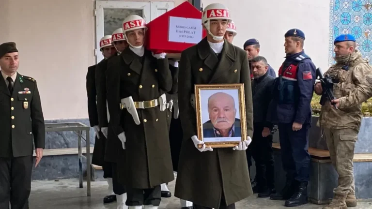 Giresun’da Vefat Eden Kıbrıs Gazisi Son Yolculuğuna Uğurlandı