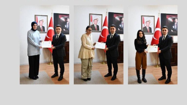 Giresun’un Çamoluk ilçesindeki öğretmenler onurlandırıldı