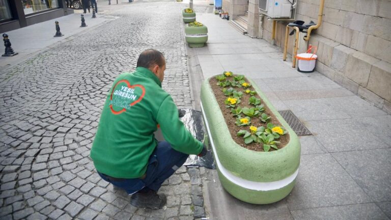 Giresun’un cadde ve sokaklarında düzenleme sürüyor
