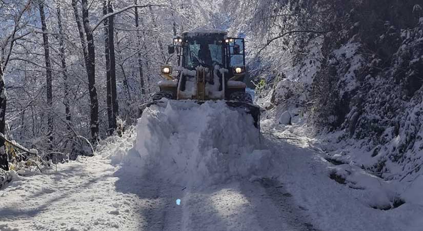 Giresun’da Sadece 17 köy yolu kapalı