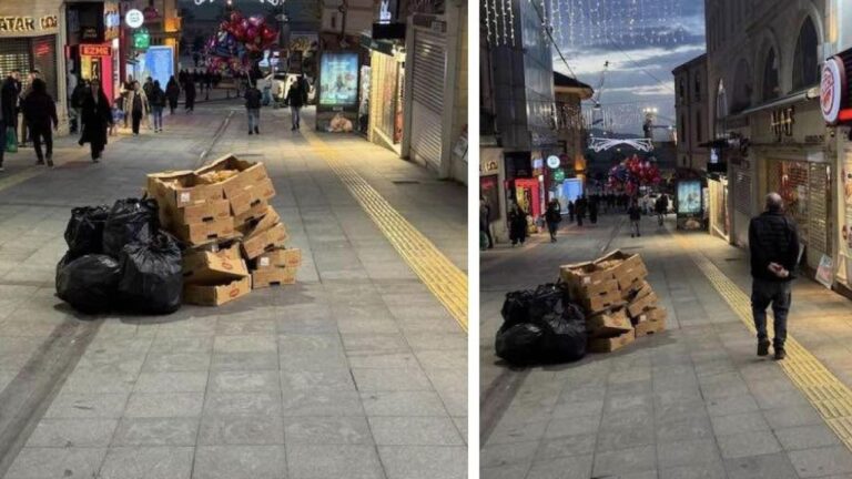 Giresun’da çöp bırakma kurallarına uymayan işletmeye para cezası