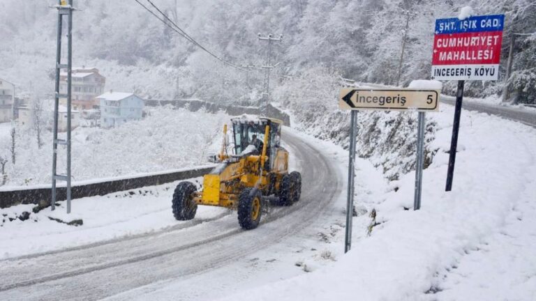 Giresun’a yoğun kar ve kuvvetli sağanak uyarısı