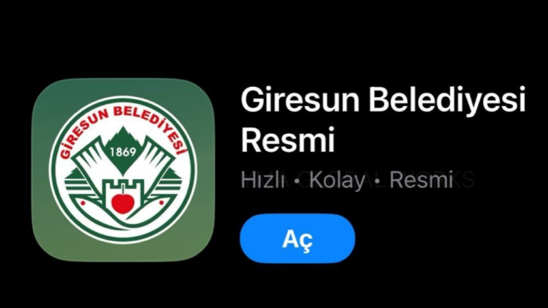 Giresun Belediyesi Mobil Uygulaması Hizmete Girdi