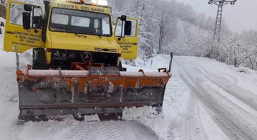 Giresun’da Kar Alarmı: 68 Köy Yolu Kapandı