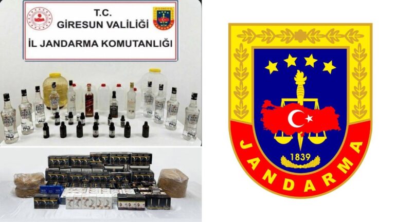 Giresun’da Alkol ve Sigara Kaçakçılığı Operasyonu: 5 Şüpheli Gözaltına Alındı