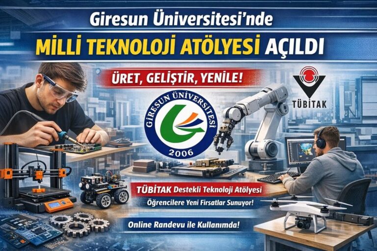 Giresun Üniversitesi’nde Milli Teknoloji Atölyesi Kuruldu