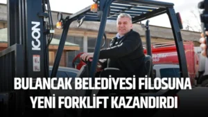 Bulancak Belediyesi Filosuna Yeni Forklift Kazandırdı