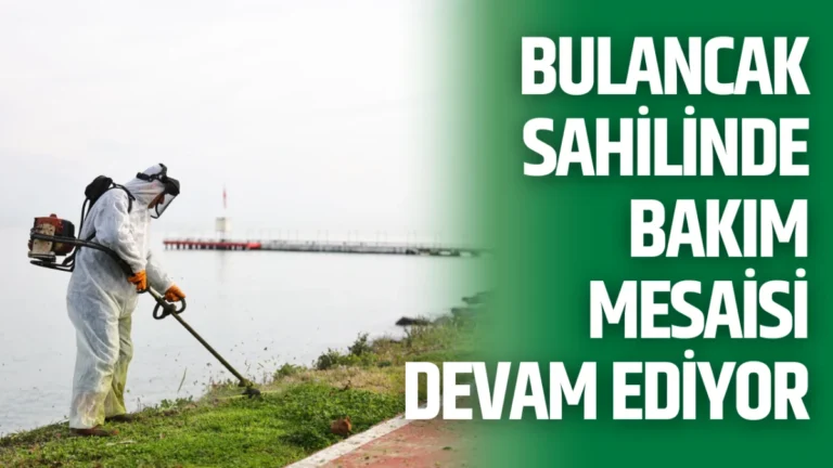 Bulancak sahilinde bakım mesaisi devam ediyor