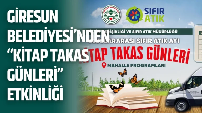 Giresun Belediyesi’nden “Kitap Takas Günleri” etkinliği
