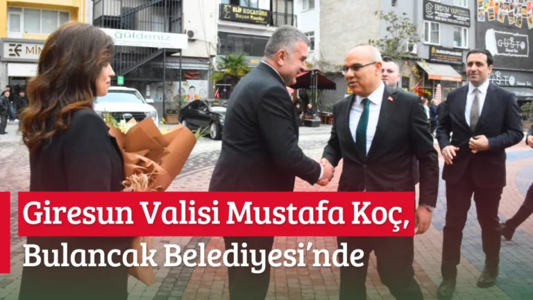 Giresun Valisi Koç, Bulancak Belediyesi’nde