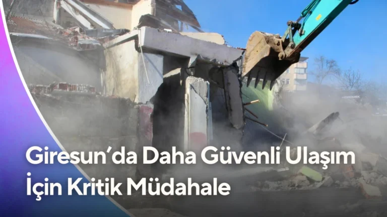 Giresun’da Daha Güvenli Ulaşım İçin Kritik Müdahale