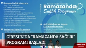 Giresun’da “Ramazanda Sağlık” Programı başladı
