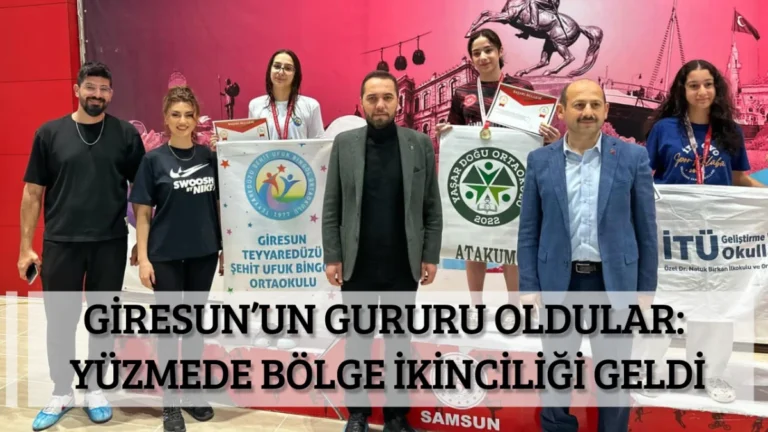 Giresun’un Gururu Oldular: Yüzmede Bölge İkinciliği Geldi