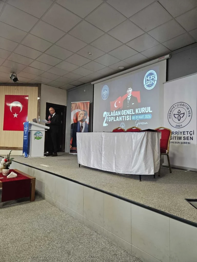 Hürriyetçi Eğitim Sen Giresun Şubesi’nde Tekin Akdağ Yeniden Başkan Seçildi