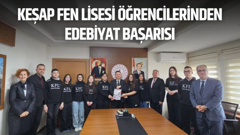 Keşap Fen Lisesi Öğrencilerinden Edebiyat Başarısı