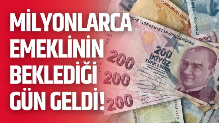 Milyonlarca emeklinin beklediği gün geldi!