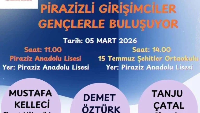 Pirazizli genç girişimciler öğrencilerle buluşacak