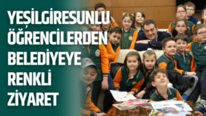 Yeşilgiresunlu öğrencilerden belediyeye renkli ziyaret