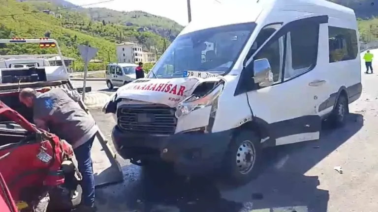 Giresun’da Meydana Gelen Trafik Kazalarında: 1 Kişi Öldü, 6 Kişi Yaralandı