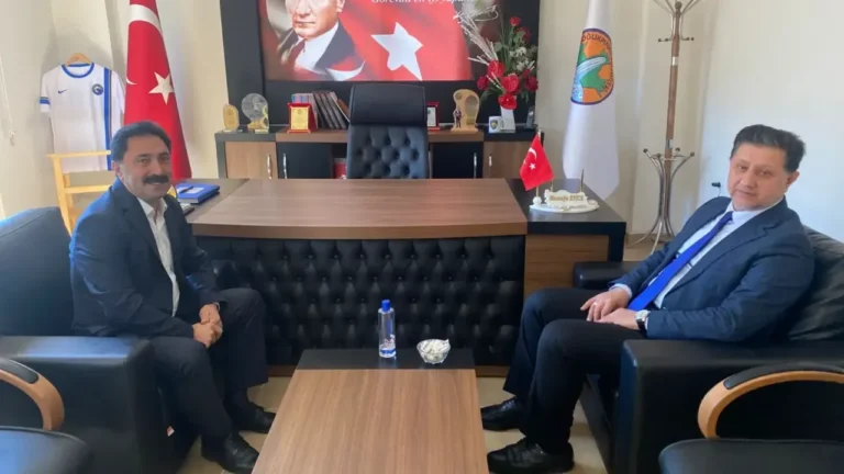 Müftü Haki Özgül’den Soğukpınar Belediye Başkanı Mustafa Eyice’ye Ziyaret