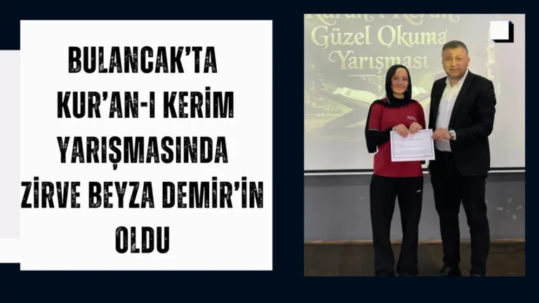 Bulancak’ta Kur’an-ı Kerim Yarışmasında Zirve Beyza Demir’in Oldu