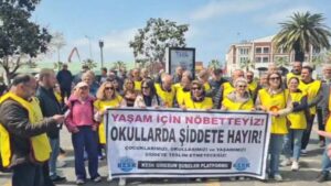 Öğretmenler “Okullarda Şiddete Hayır” Dediler