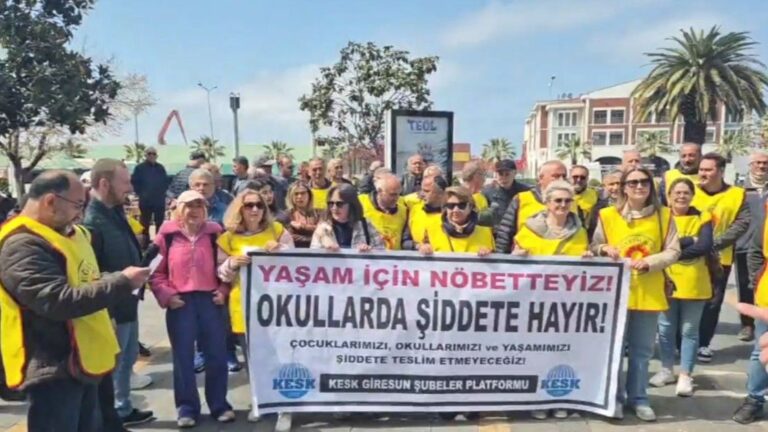 Öğretmenler “Okullarda Şiddete Hayır” Dediler