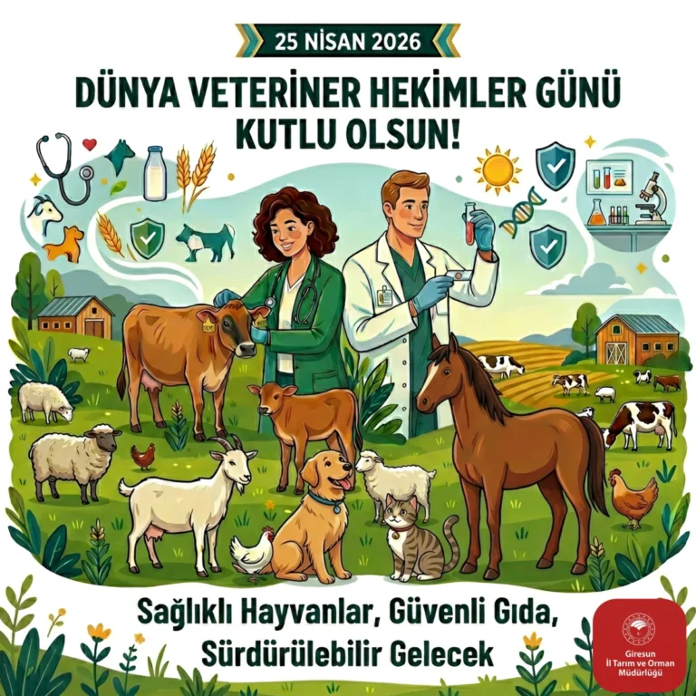 Giresun’da Veteriner Hekimler Günü Mesajı