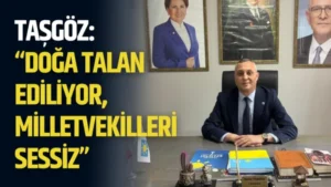 Taşgöz: “Doğa Talan Ediliyor, Milletvekilleri Sessiz”