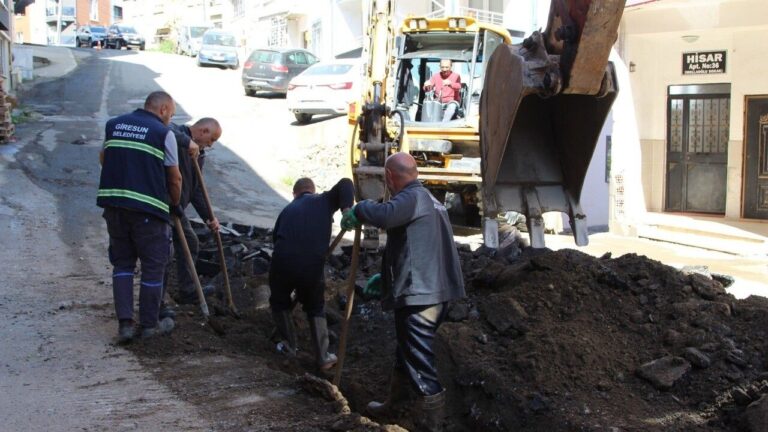 Giresun Belediyesi Saha Ekipleri Tüm Mahallelerde