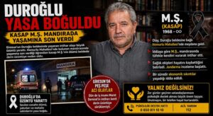 Kasap M.Ş. mandırada yaşamına son verdi