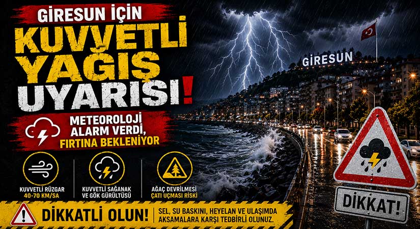 Meteoroloji alarm verdi, fırtına bekleniyor