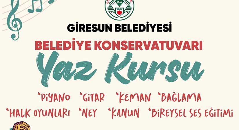 Giresun’da ücretsiz müzik kursları başlıyor