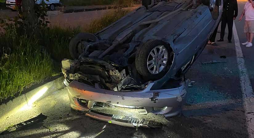 Eynesil’de sabah saatlerinde korkutan kaza