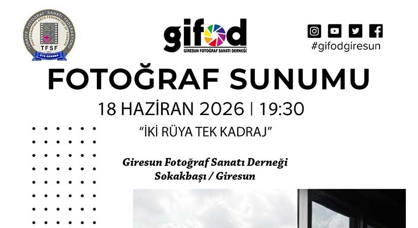 “İki Rüya Tek Kadraj” GİFOD’da sanatseverlerle buluşacak