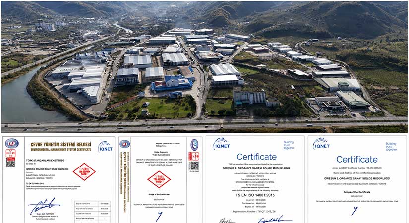 Giresun 2. OSB önemli belgeyi aldı