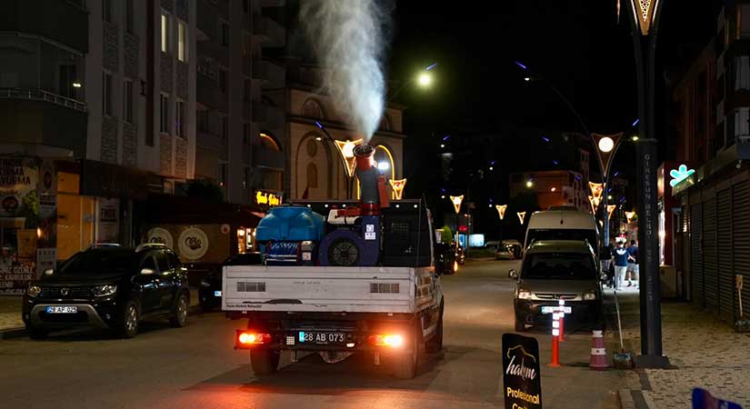 Giresun’da ilaçlama çalışmaları sürüyor
