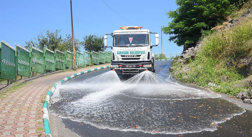 Giresun’da yıkama çalışmaları hız kazandı