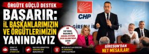 Başarır: İl başkanlarımızın ve örgütlerimizin yanındayız