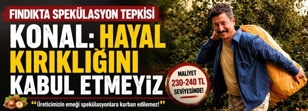 Konal: Hayal kırıklığını kabul etmeyiz