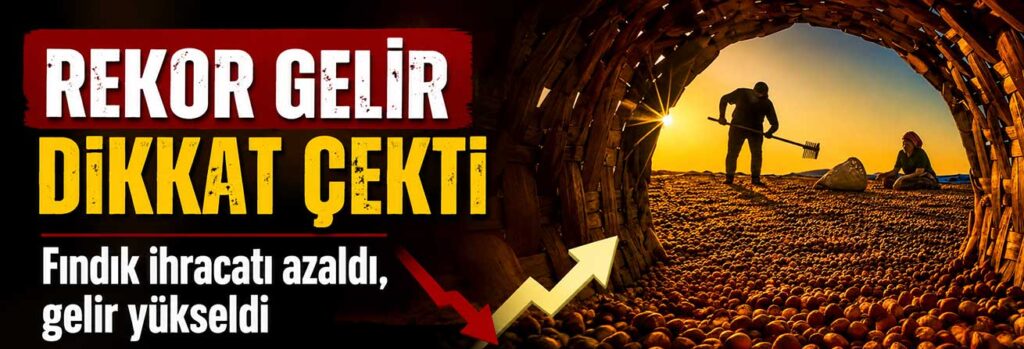 Fındık ihracatı azaldı, gelir yükseldi