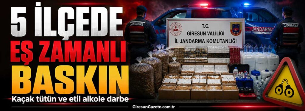 Kaçak tütün ve etil alkole darbe